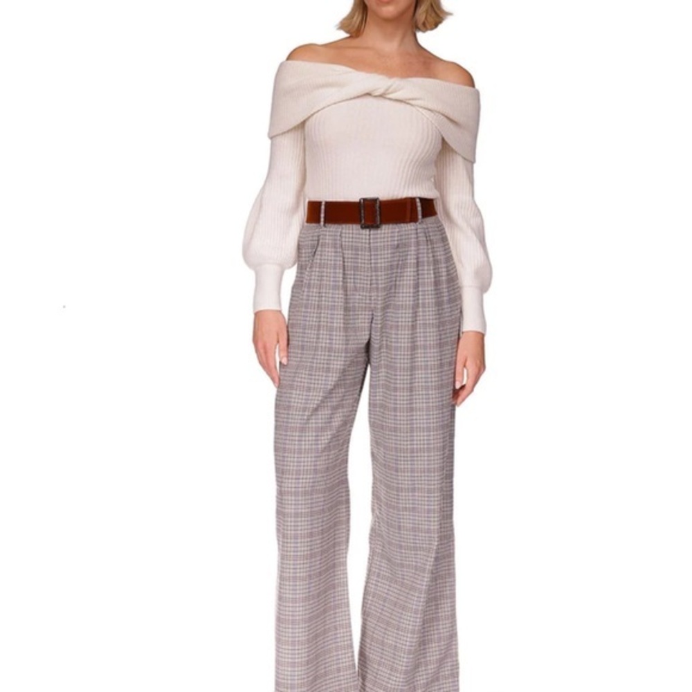 Cara Cara Soho Pants Hannon Plaid Turtledove